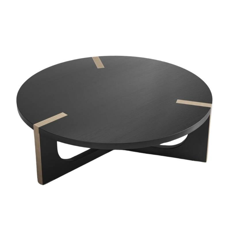 Top View of The Julius Coffee Table in Black Oak Veneer Finish
