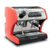 Angled Left View of the La Spaziale S1 Vivaldi II Professional Dual Boiler Home Espresso Machine In Red