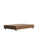 Angled Side View of The Liza Coffee Table With Walnut Veneer Finish