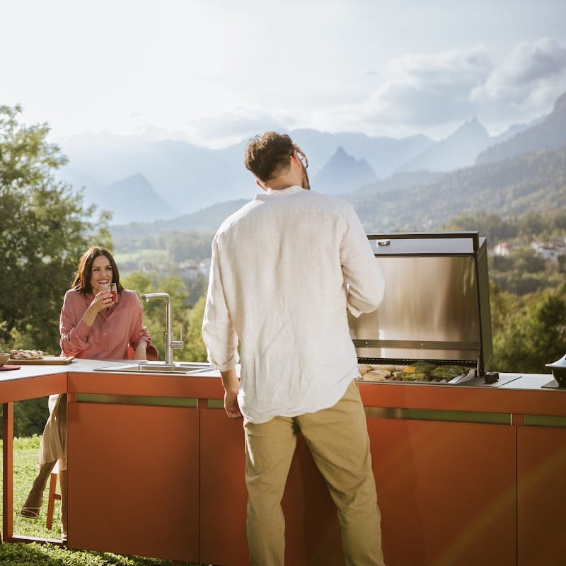 Fogher Agher Sienna Outdoor Kitchen With Recessed Barbecue
