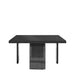 Side Facing View of The Marbella Coffee Table With Black Pietra Ceramic Surface