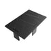 Top View of The Marbella Coffee Table With Black Pietra Ceramic Surface