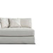 Close Up View of The Milo 1 Seater Left Arm in Alesund Fabric and Color
