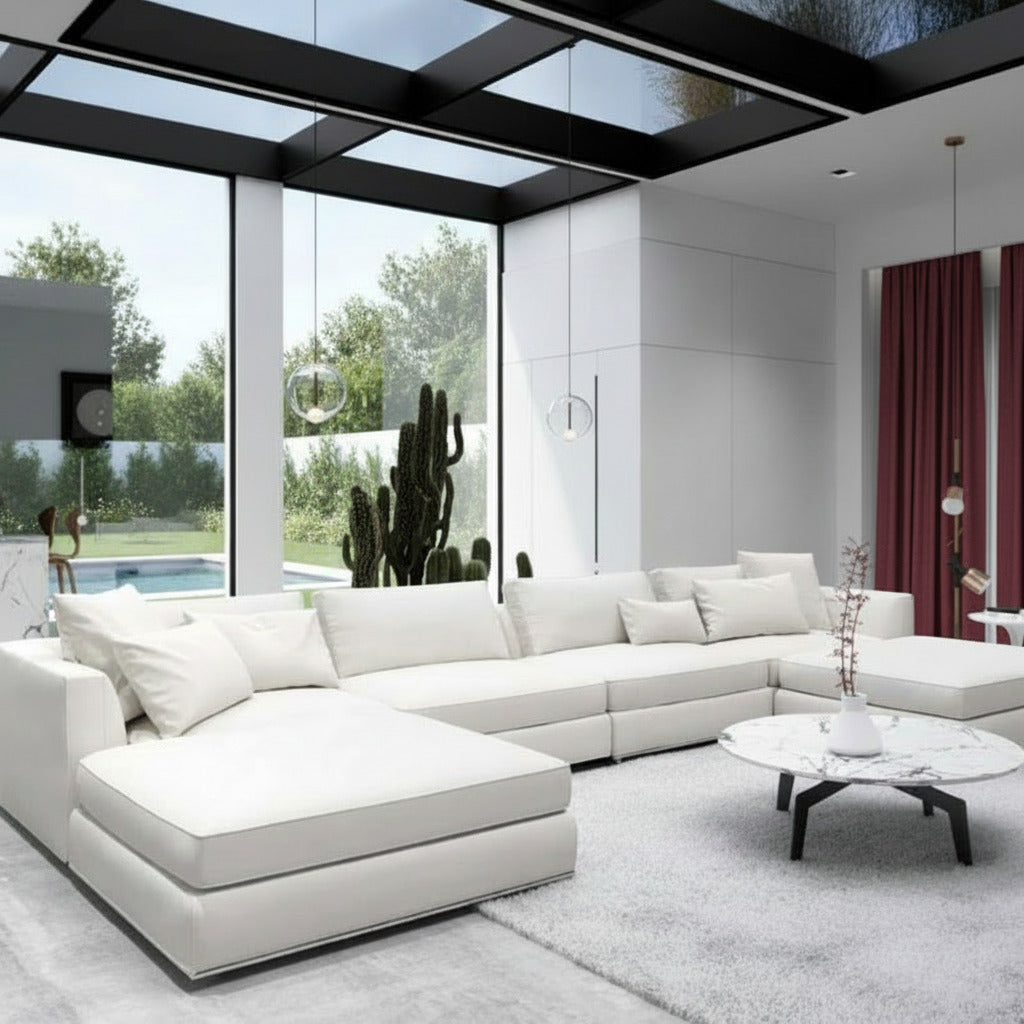 The Milo Modular Sectional in a Living Room