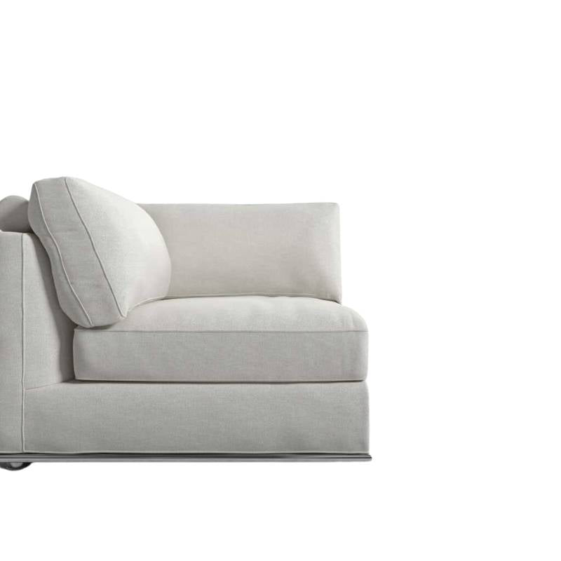 Left Side View of The Milo Corner in Alesund Color and Fabric