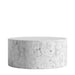 Front Facing View of The Nova Coffee Table With White Carrara Marble Surface