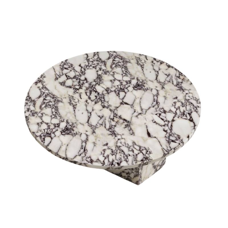 Top View of The 2nd Romulus Nesting Coffee Table in Viola Marble