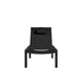 Front Facing View Of The Spencer Outdoor Lounger in Black
