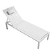 Angled Overhead View Of The Spencer Outdoor Lounger in White