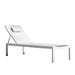 Angled Facing View Of The Spencer Outdoor Lounger in White
