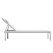 Side View Of The Spencer Outdoor Lounger in White