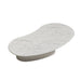 Top View of The Valerian Coffee Table With White Carrara Marble Surface and White Lacquer Base