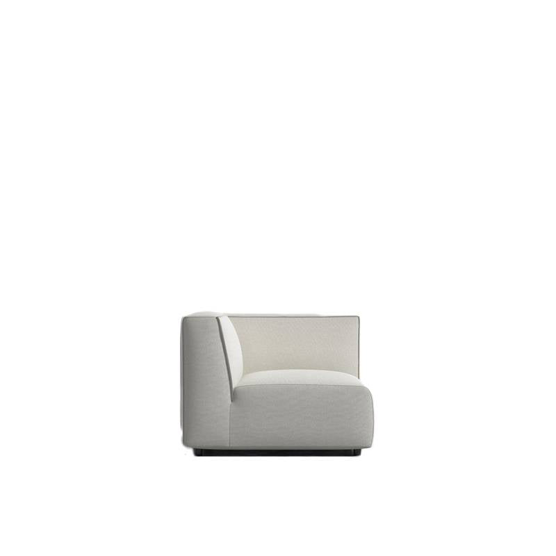 Side Facing View of The Arya Right Arm Modular Sectional Piece in Alesund Fabric
