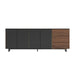 Front Facing View of The Augustus Sideboard With Black Marble Surface