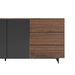 Close Up View of The Augustus Sideboard With Walnut Veneer Finish
