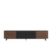 Front View of The Augustus TV Stand With Black Marble