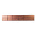 Front View of The Bennett Media Console 83 Inch in Walnut Veneer Without Legs