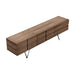 Top View of The Bennett Media Console 83 Inch in Walnut Veneer