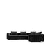 Front Facing View of The Berlin L Sectional in Black Fabric and Color