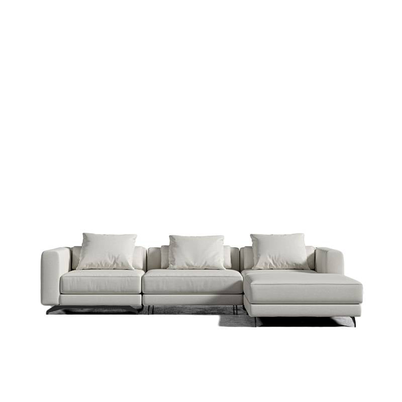 Front View of The Berlin Sectional Sofa in Alesund Color and Fabric