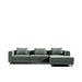 Front View of The Berlin Sectional Sofa in Moonstone Color and Fabric