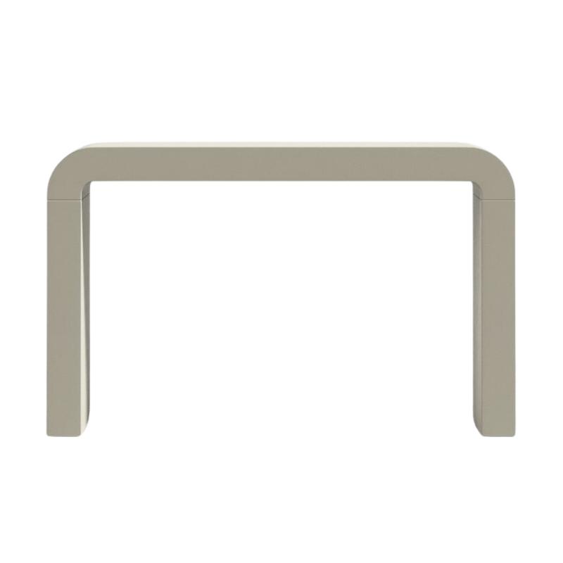 Front Facing View of The Cascadia Desk in Alabaster Concrete