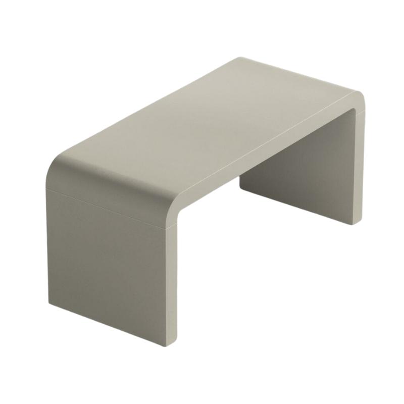 Top View of The Cascadia Desk in Alabaster Concrete