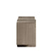 Side View of The Cassia Entryway Console Grey Oak Front View