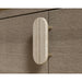 Close Up a Handle For The Cassia Entryway Console Grey Oak Color