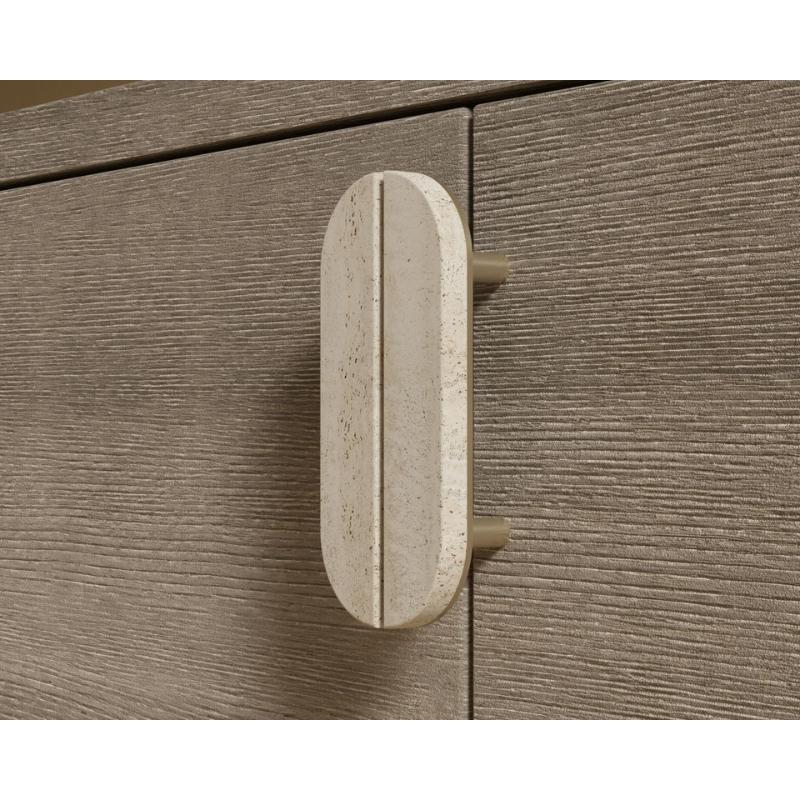 Close Up a Handle For The Cassia Entryway Console Grey Oak Color