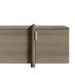 Close Up of The Right Side of The Cassia Entryway Console Grey Oak Color