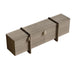 Top View of The Cassia Entryway Console Grey Oak Color