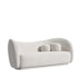 Angled Side View of The Diane Sofa in Pearl Fabric and Color