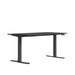 Angled Side View of The Eryk/Athena E-Standing Desk in Black