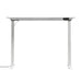 Front Facing View of The Eryk/Athena E-Standing Desk in White in a Lifted Position