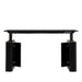 Front Facing View of The Eryk Standing Desk in Black