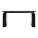 Front Facing View of The Eryk Standing Desk in Black With Desk Lowered