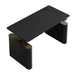 Top View of The Eryk Standing Desk in Black With Desk Lifted