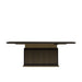 Front Facing View of The Georgio Conference Table in Black Oak Veneer Finish