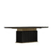 Angled Side View of The Georgio Conference Table in Black Oak Veneer Finish