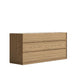 Angled Side View of The Hunter Wide Dresser in an Ash Veneer Finish