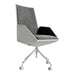Angled View of The Julian Office Chair in Black Fabric