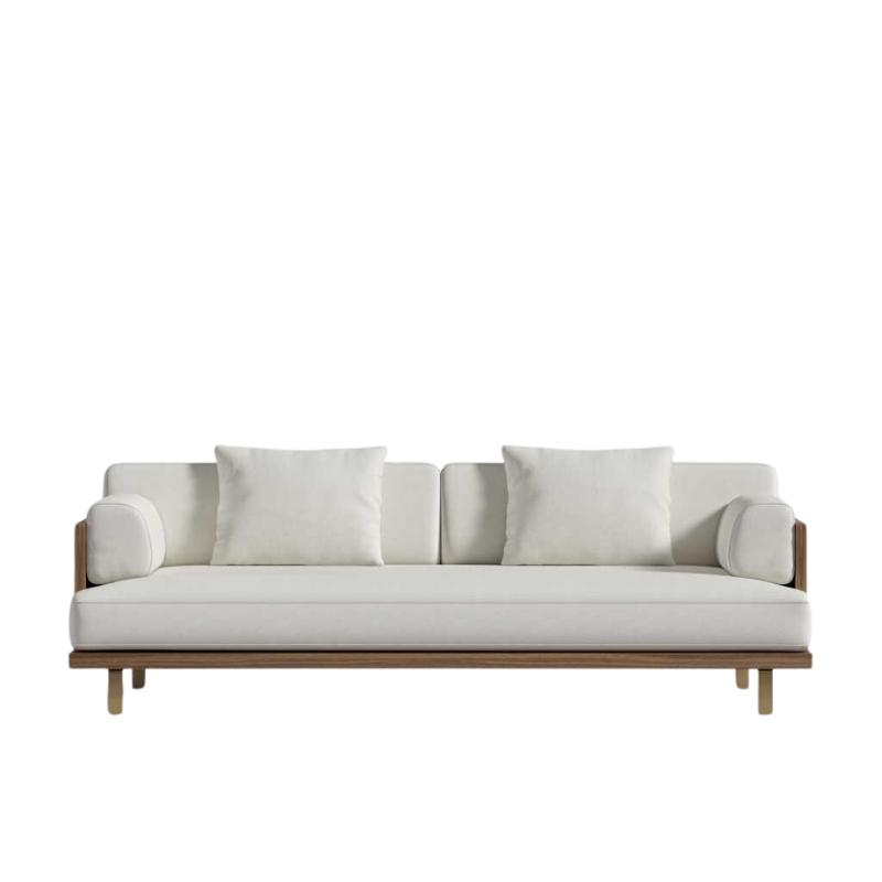 Front Facing View of The Maria Sofa in Alesund Fabric and Color