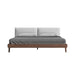 Front Facing View of The Mikkel Bed With Alesund Fabric