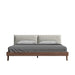 Front Facing View of The Mikkel Bed With Haze Fabric