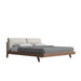 Angled Side View of The Mikkel Bed With Haze Fabric