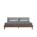 Front Facing View of The Mikkel Bed With Malmo Fabric