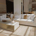 Front Facing View of The Milo Sofa in a Living Room