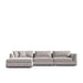 Front Facing View of The Milo Modular Sectional in Chiffon Fabric and Color