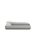 Side Facing View of The Modular Bed Frame in Alesund Fabric